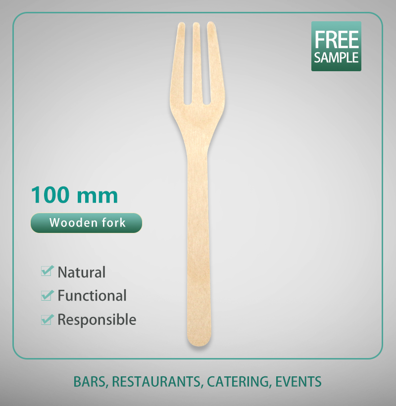 100mm Wooden Fork