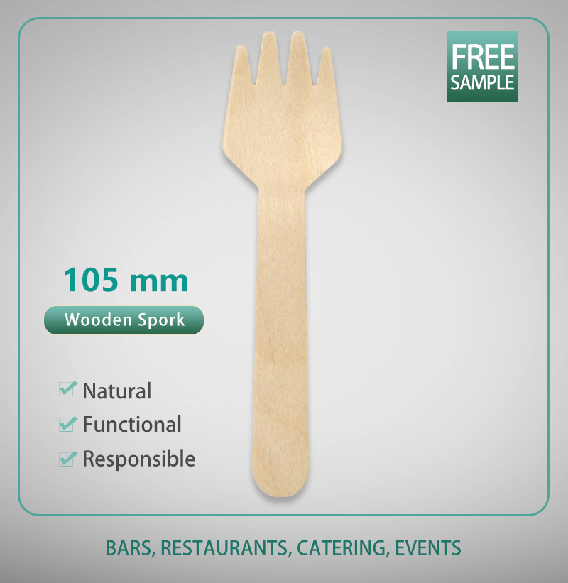 105mm Wooden Spork