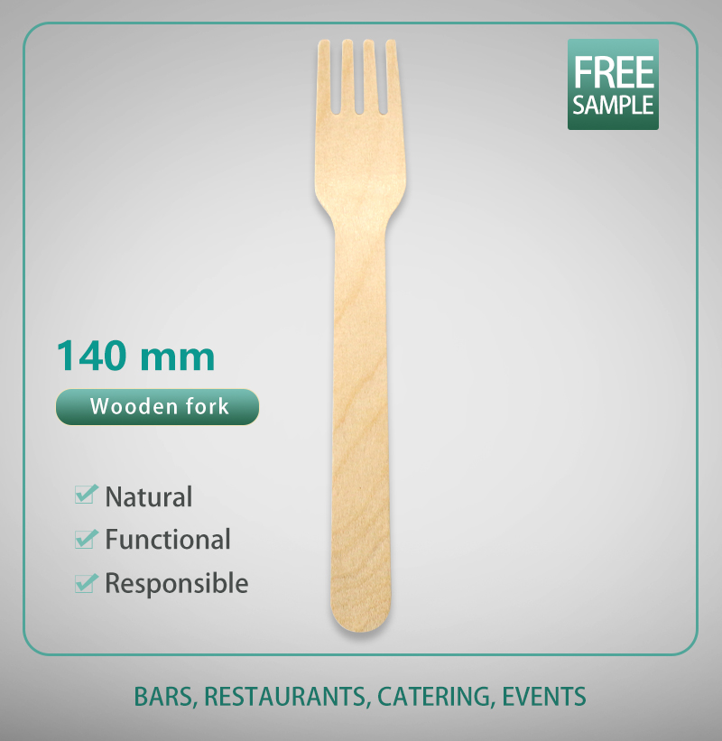 140mm Wooden Fork