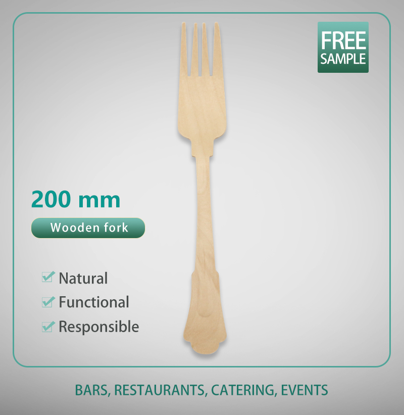200mm Wooden Fork