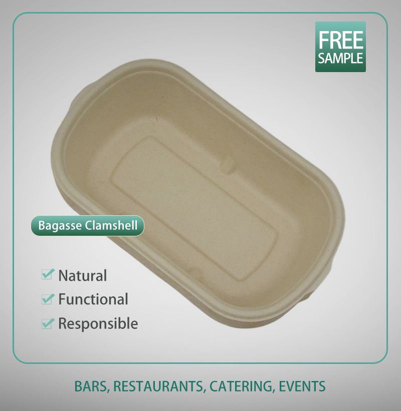 Bagasse Clamshell