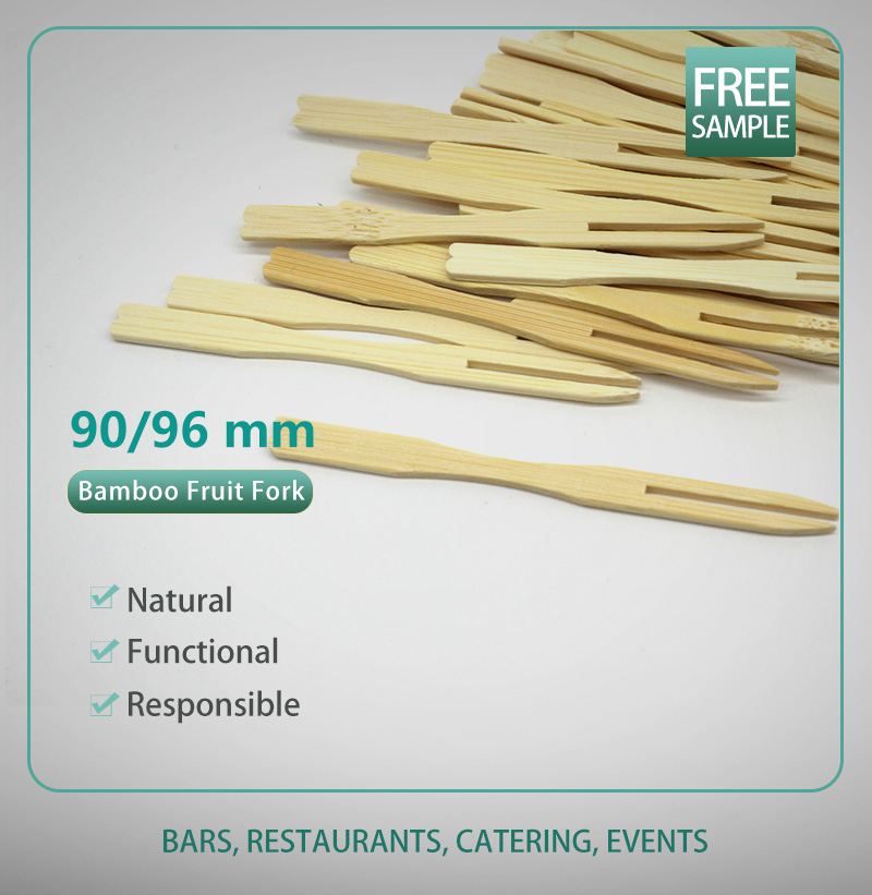 96mm Bamboo Fruit Fork