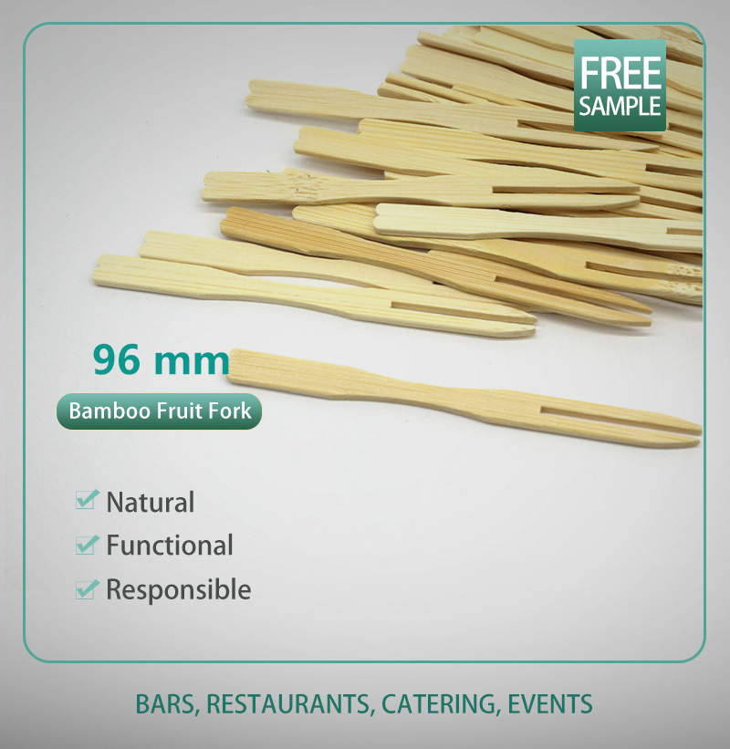 96mm Bamboo Fruit Fork