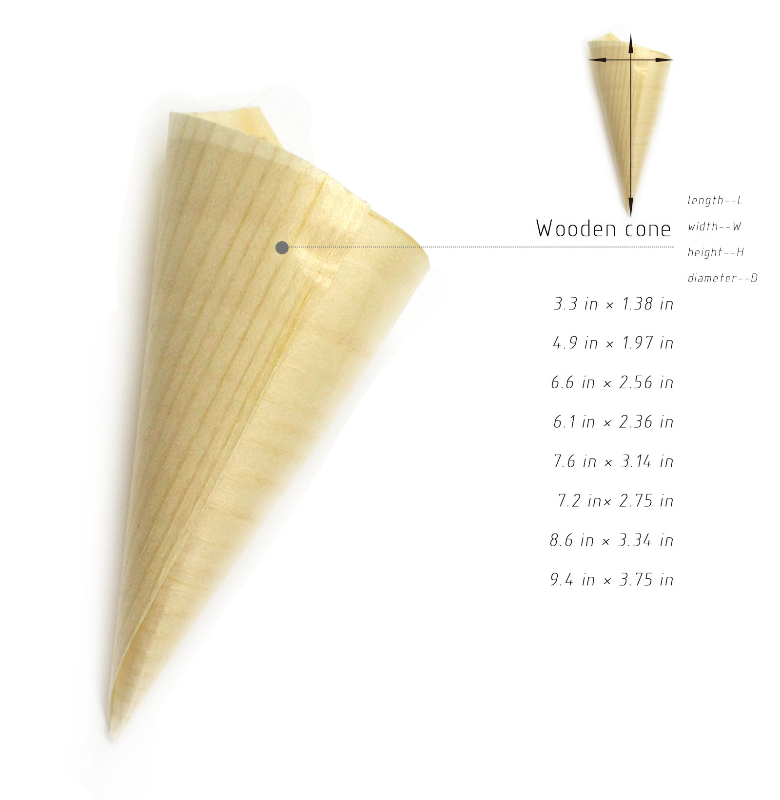 Wooden cone