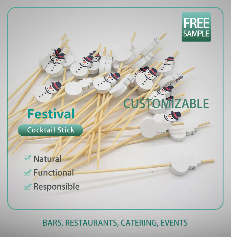 130mm Bamboo Cocktail Stick/ festival