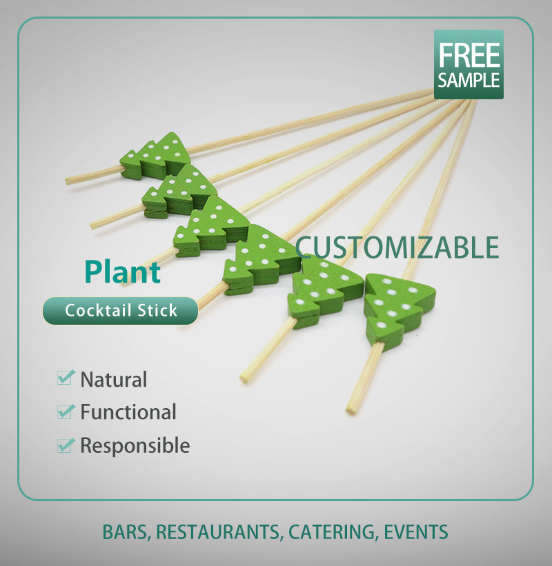 130mm Bamboo Cocktail Stick/ plant