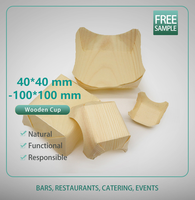 40mm-100mm Wooden Cup