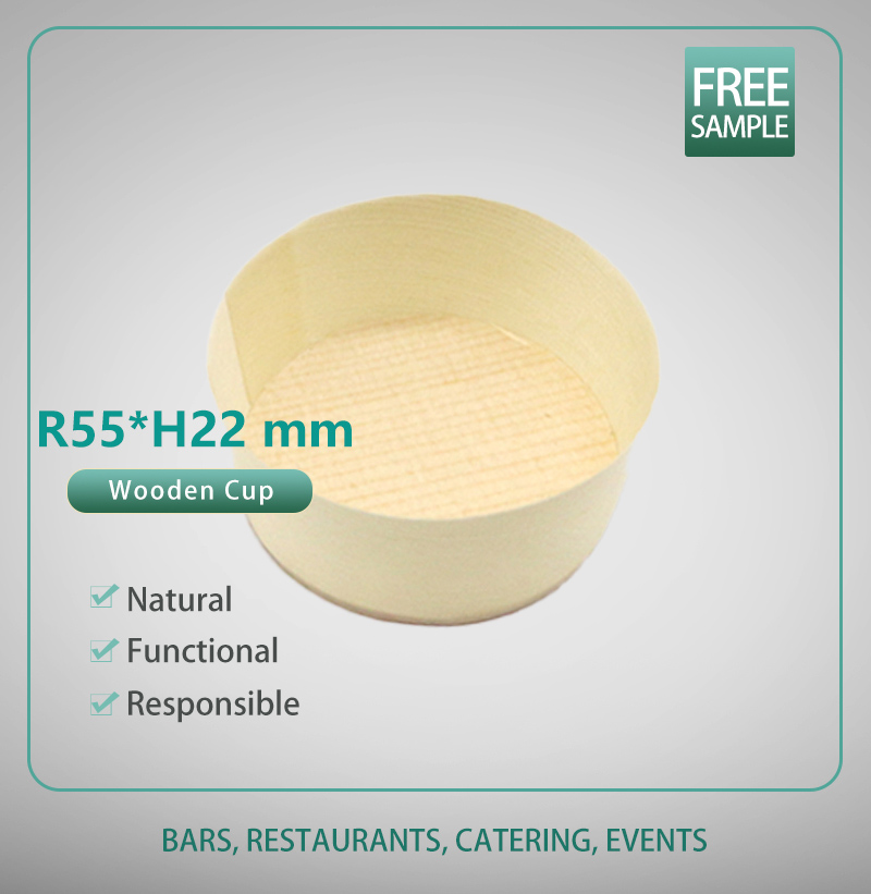 55mm*22mm Wooden Cup