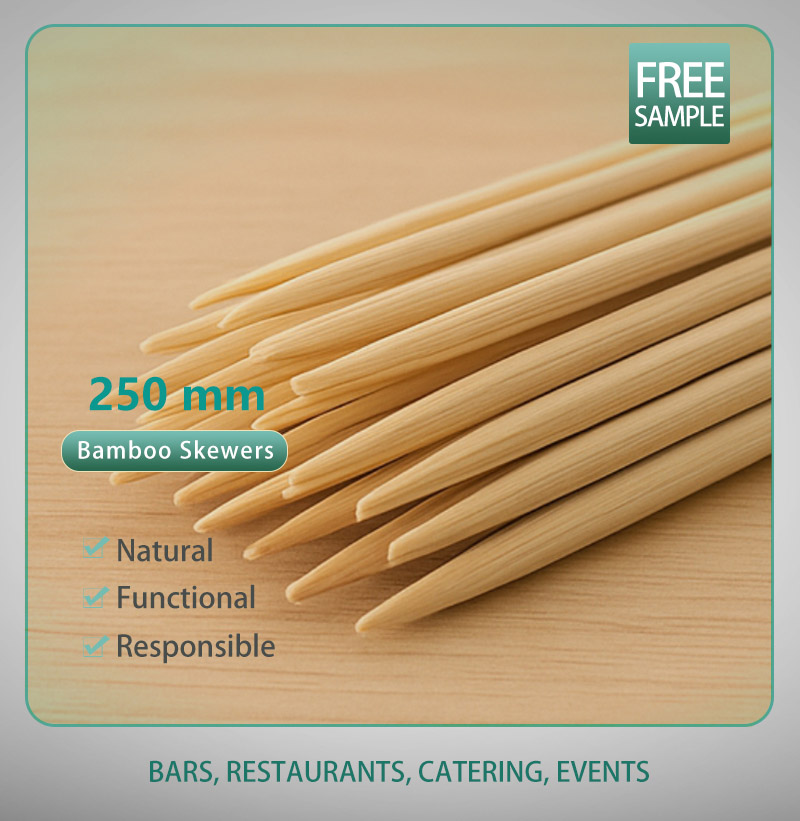 250mm Bamboo Skewers